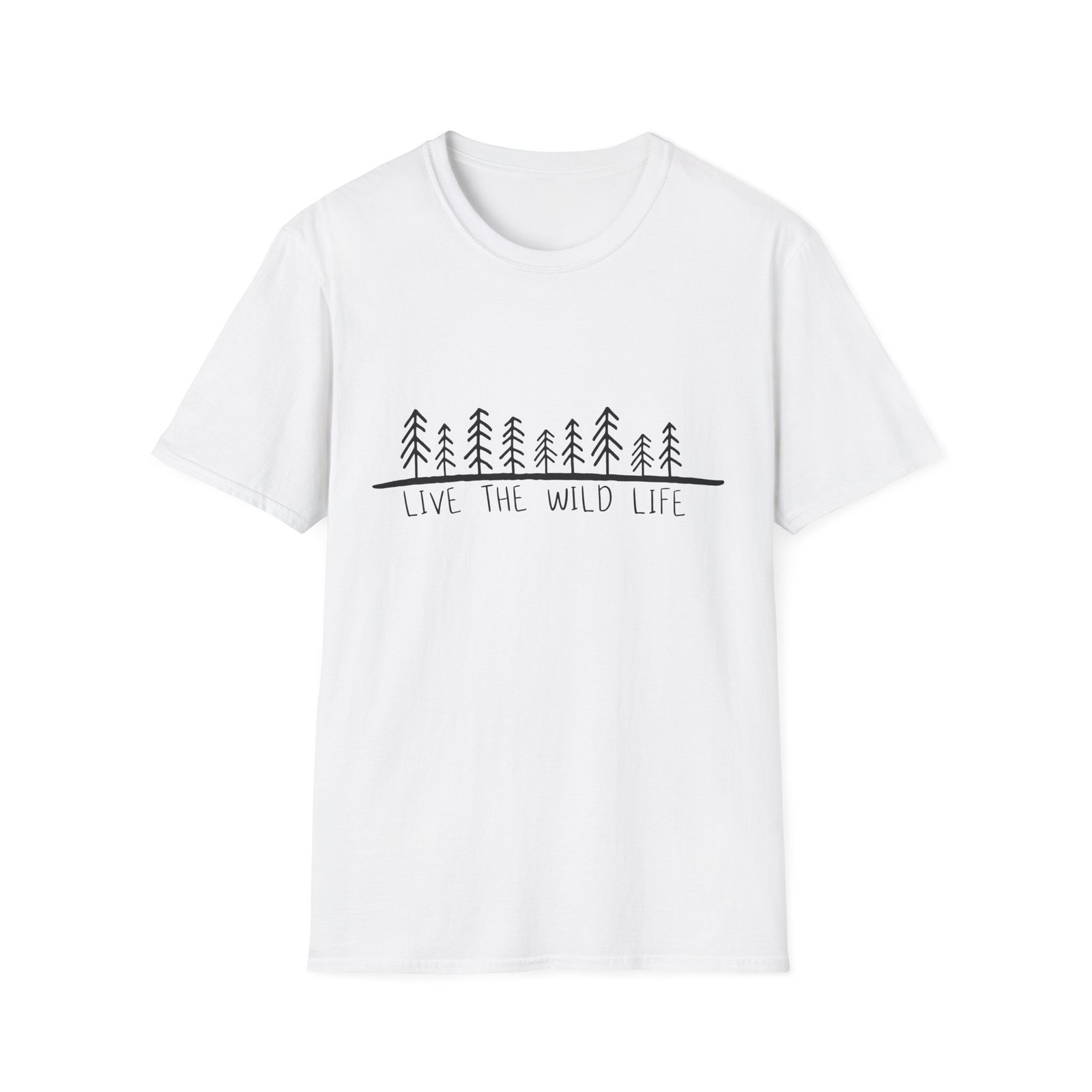 Live the Wild Life Unisex Softstyle T-Shirt - Nature Lover Tee - Image 8