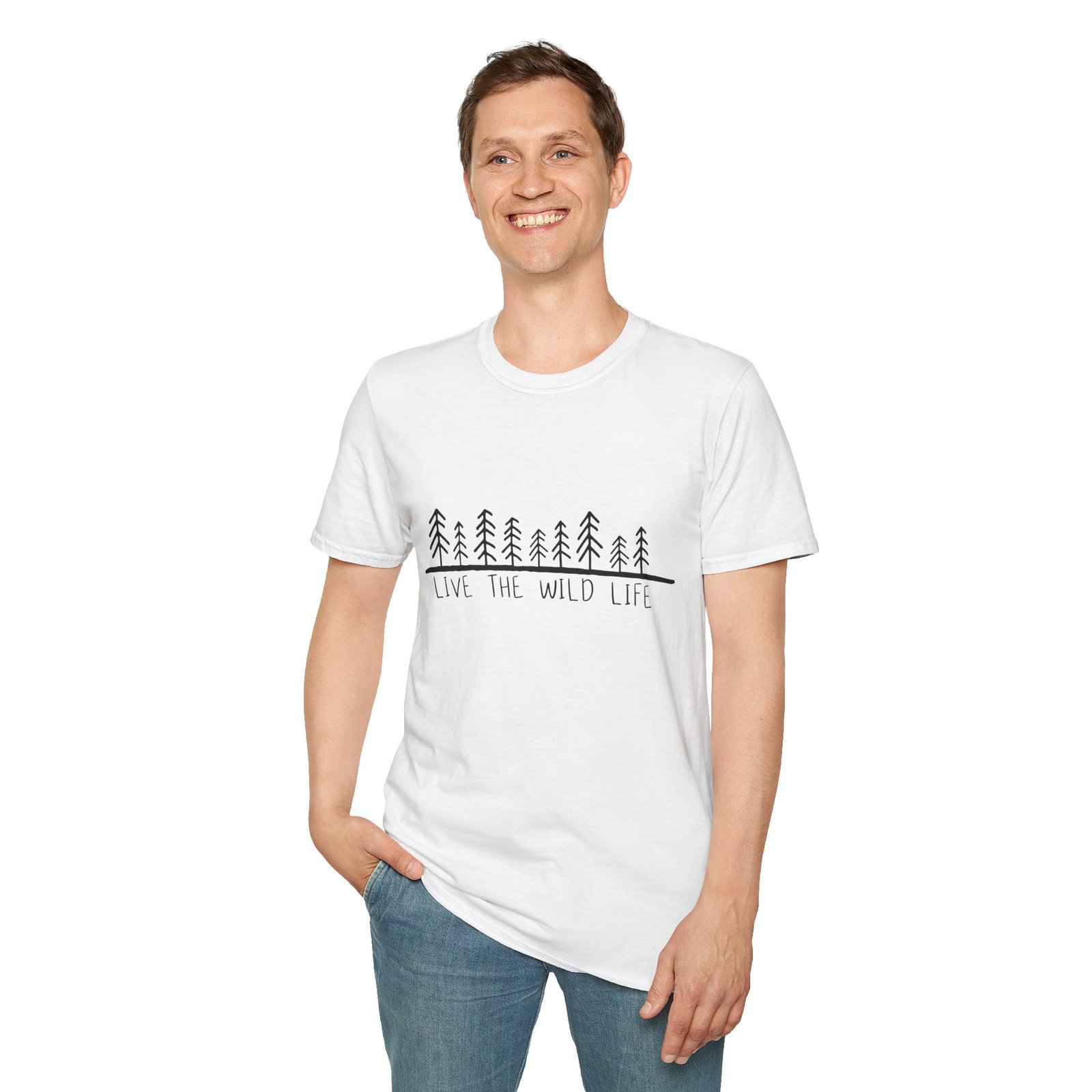 Live the Wild Life Unisex Softstyle T-Shirt - Nature Lover Tee - Image 6