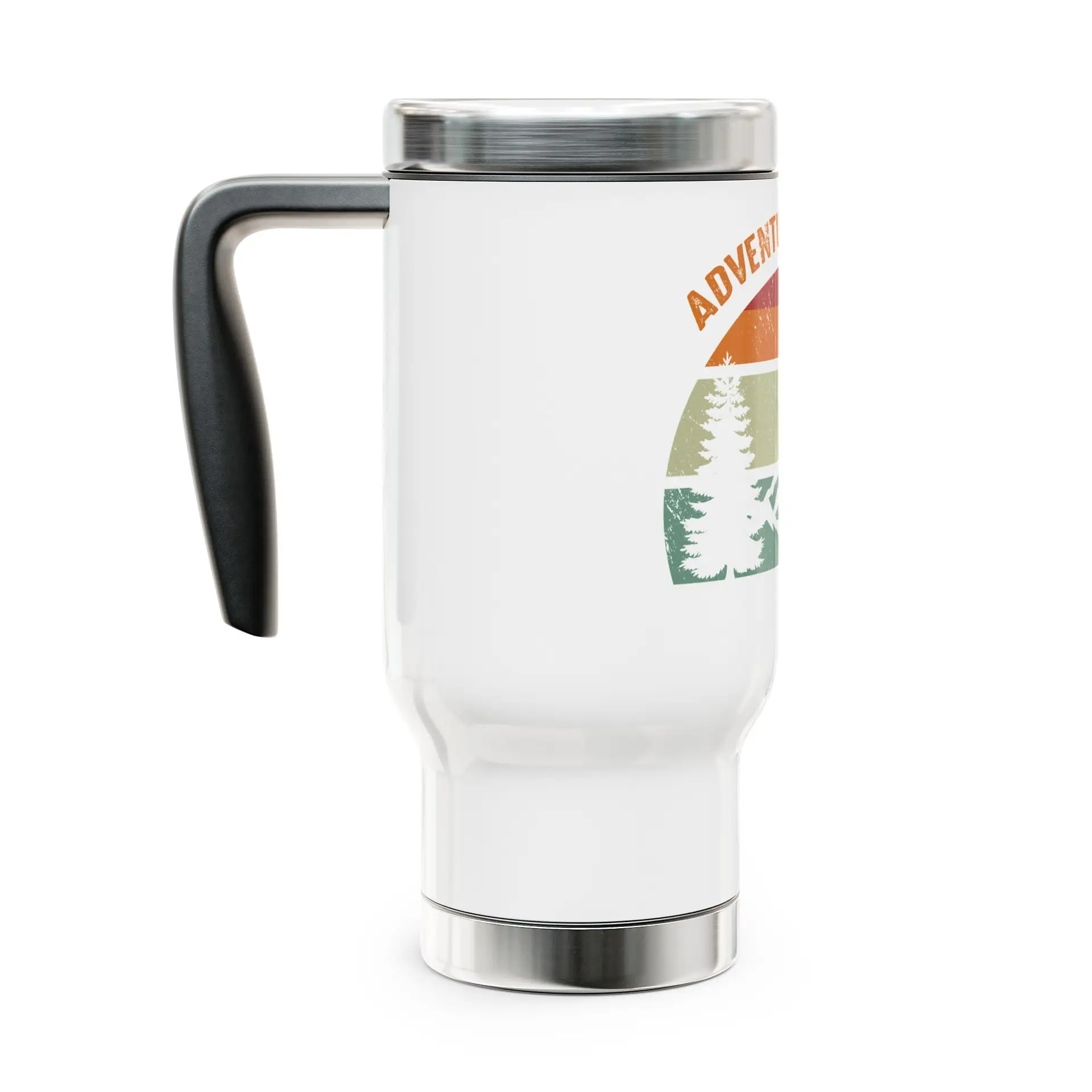Adventure and Sh*t! 14oz insulated travel mug - Image 2