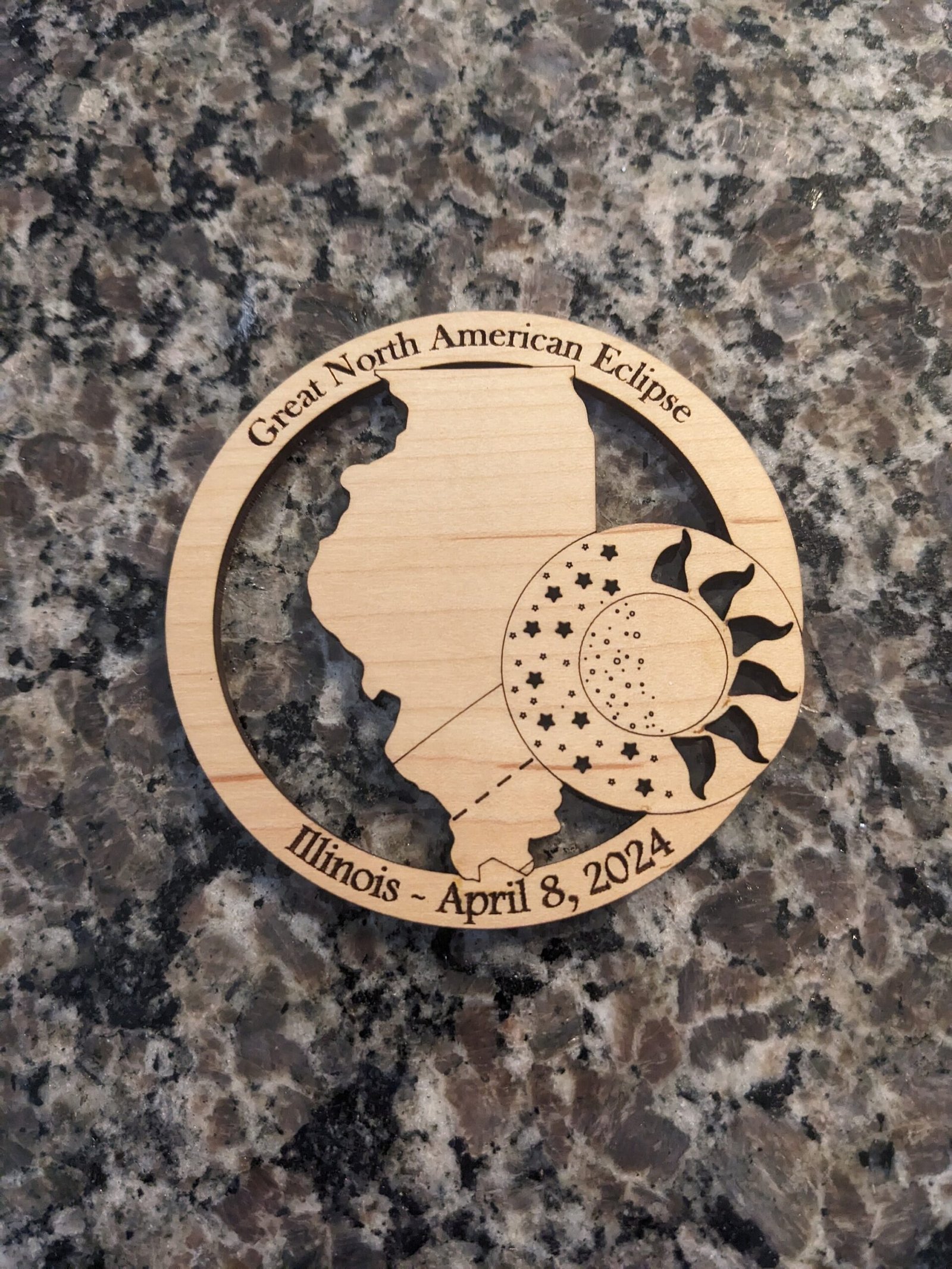 2024 Solar Eclipse Refrigerator Magnet - Image 8