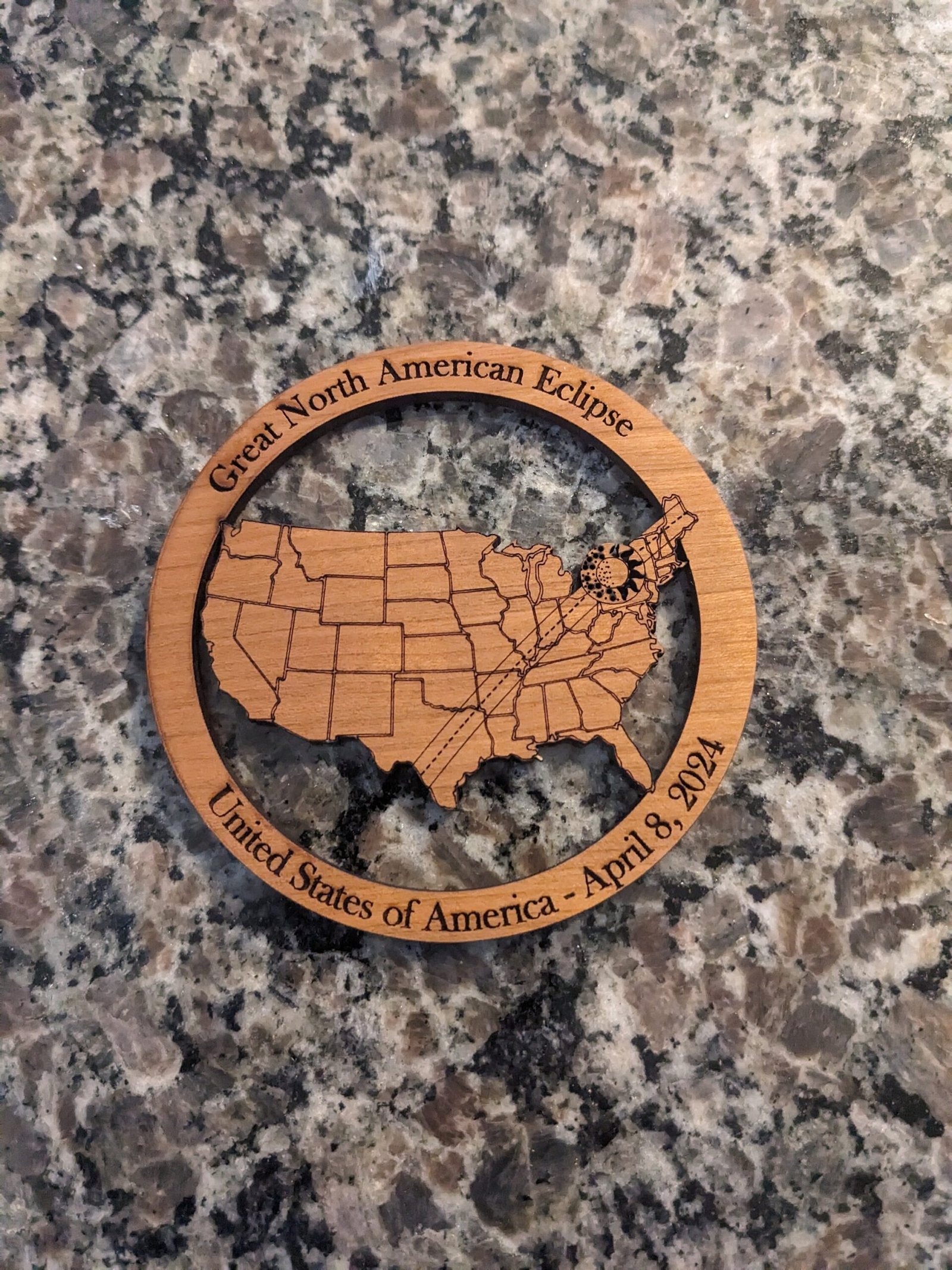 2024 Solar Eclipse Refrigerator Magnet - Image 6