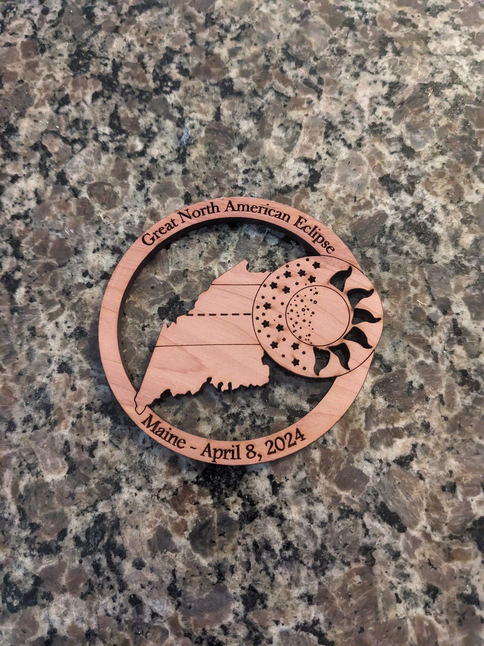 2024 Solar Eclipse Refrigerator Magnet - Image 4