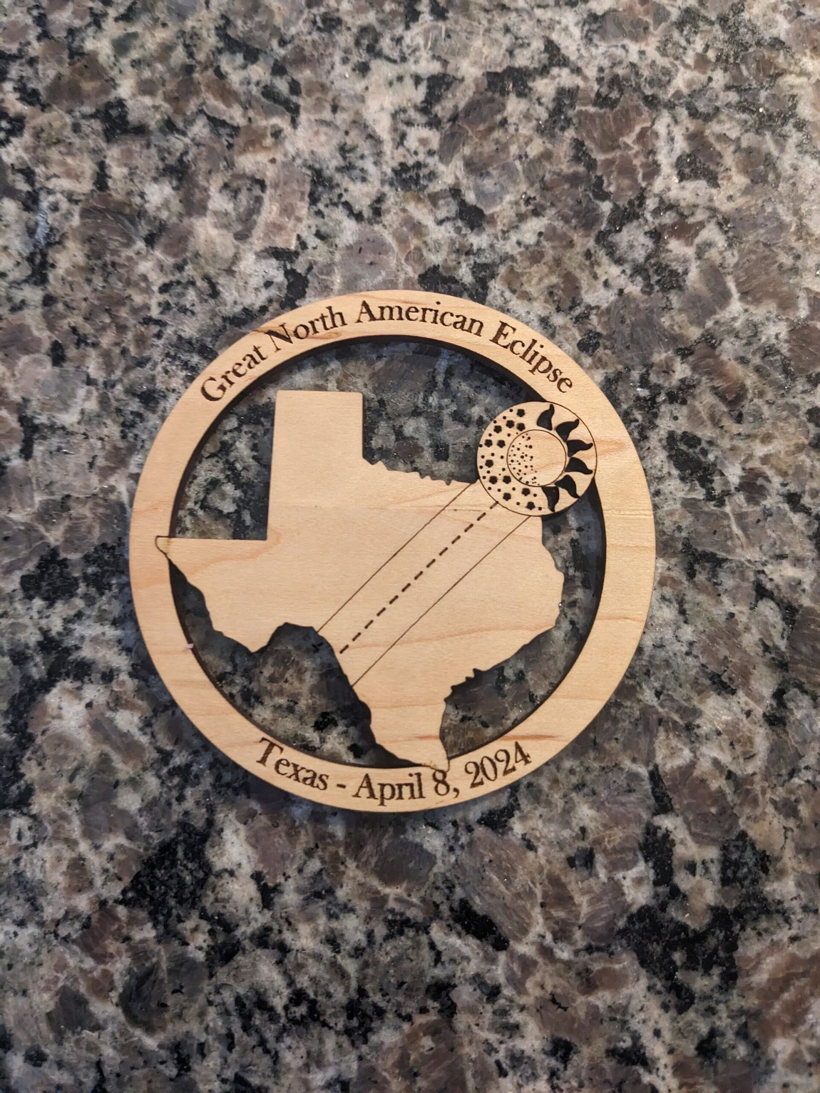 2024 Solar Eclipse Refrigerator Magnet - Image 3