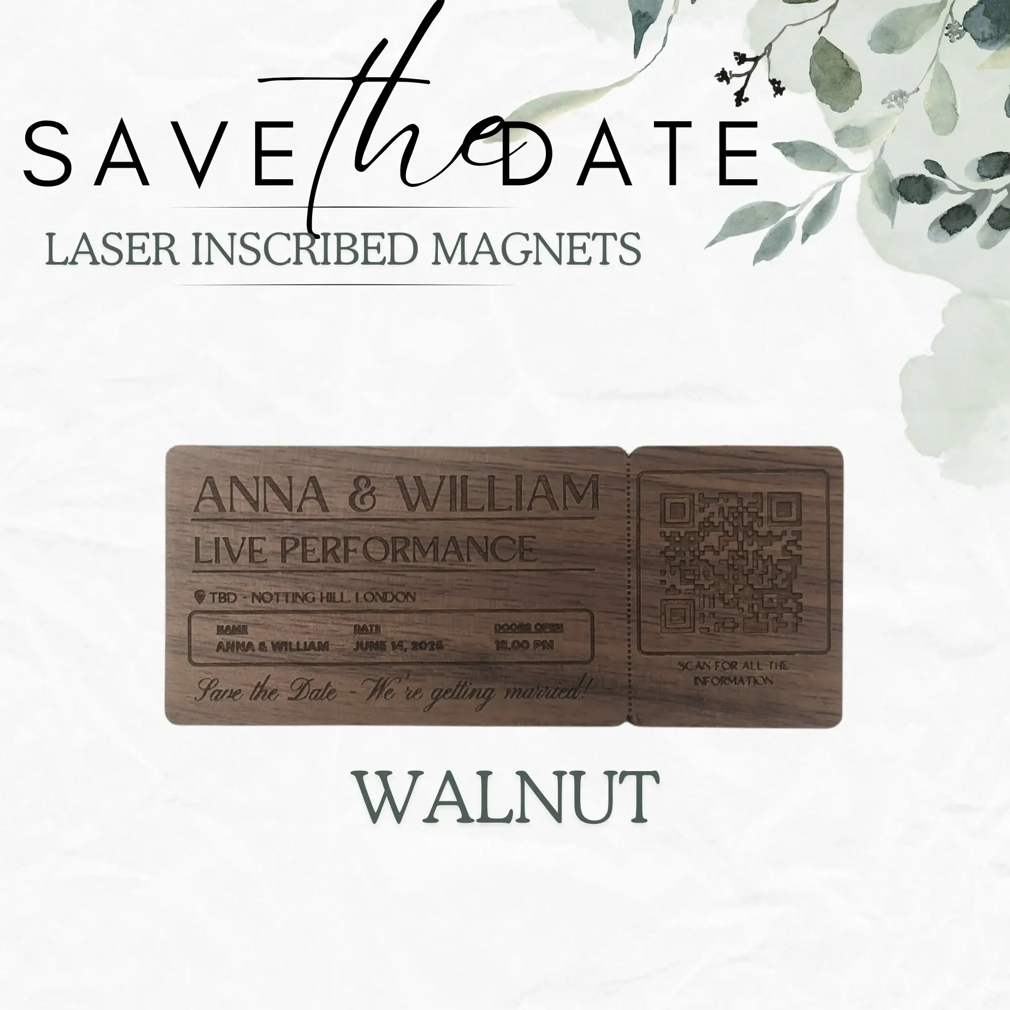 Save the Date Magnets - Concert Ticket - Image 7