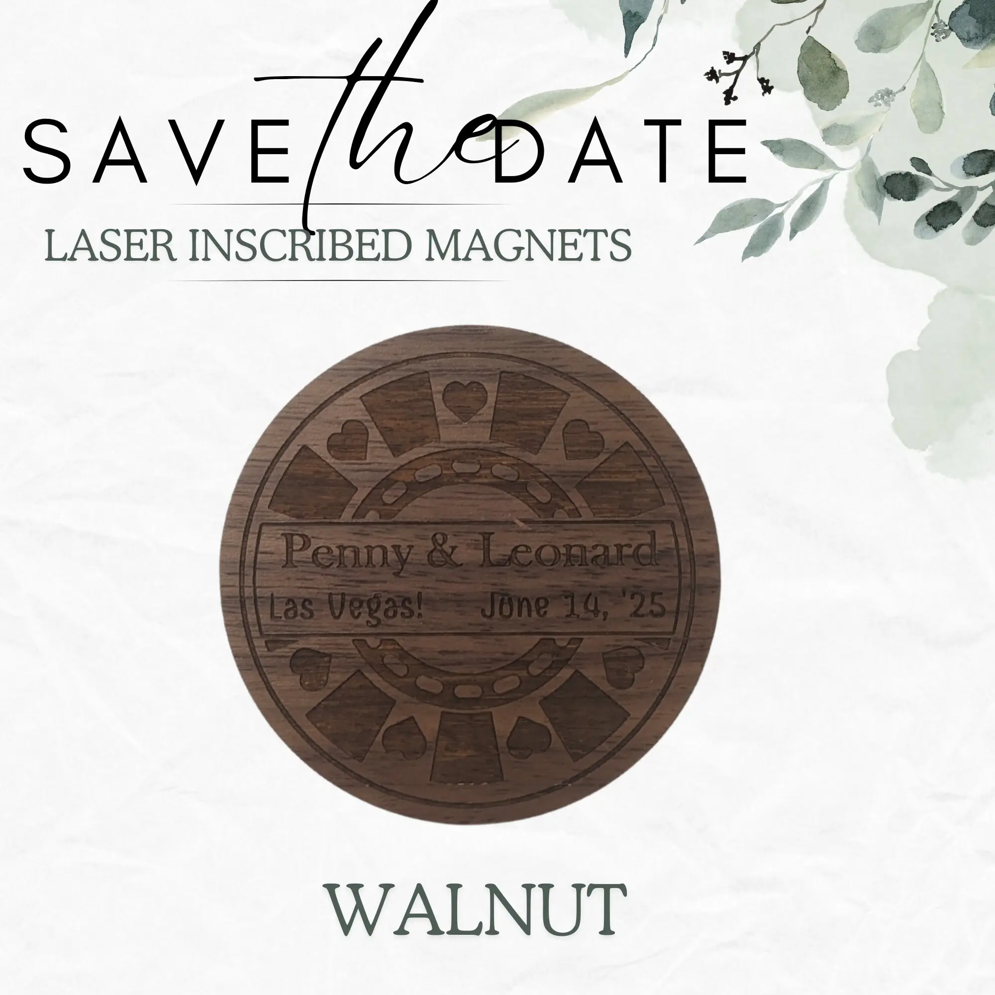 Save the Date Magnets - Poker Chips - Image 8