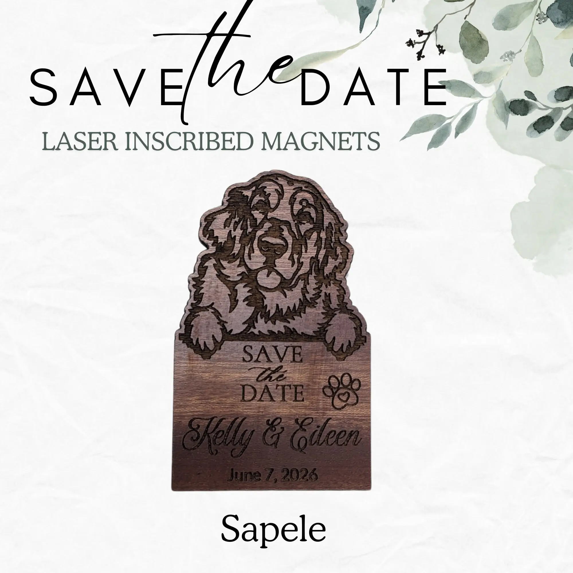 Save the Date Magnets - Dogs - Image 7
