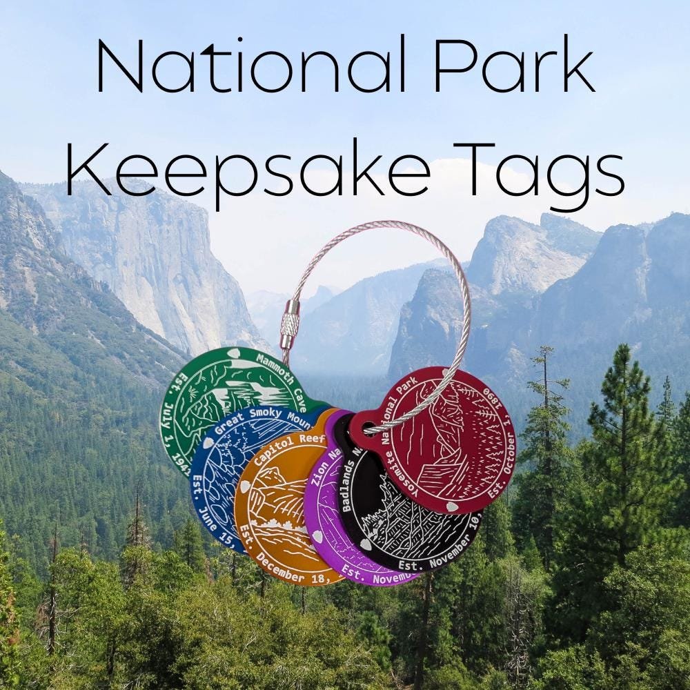 National Parks Keepsake Tag