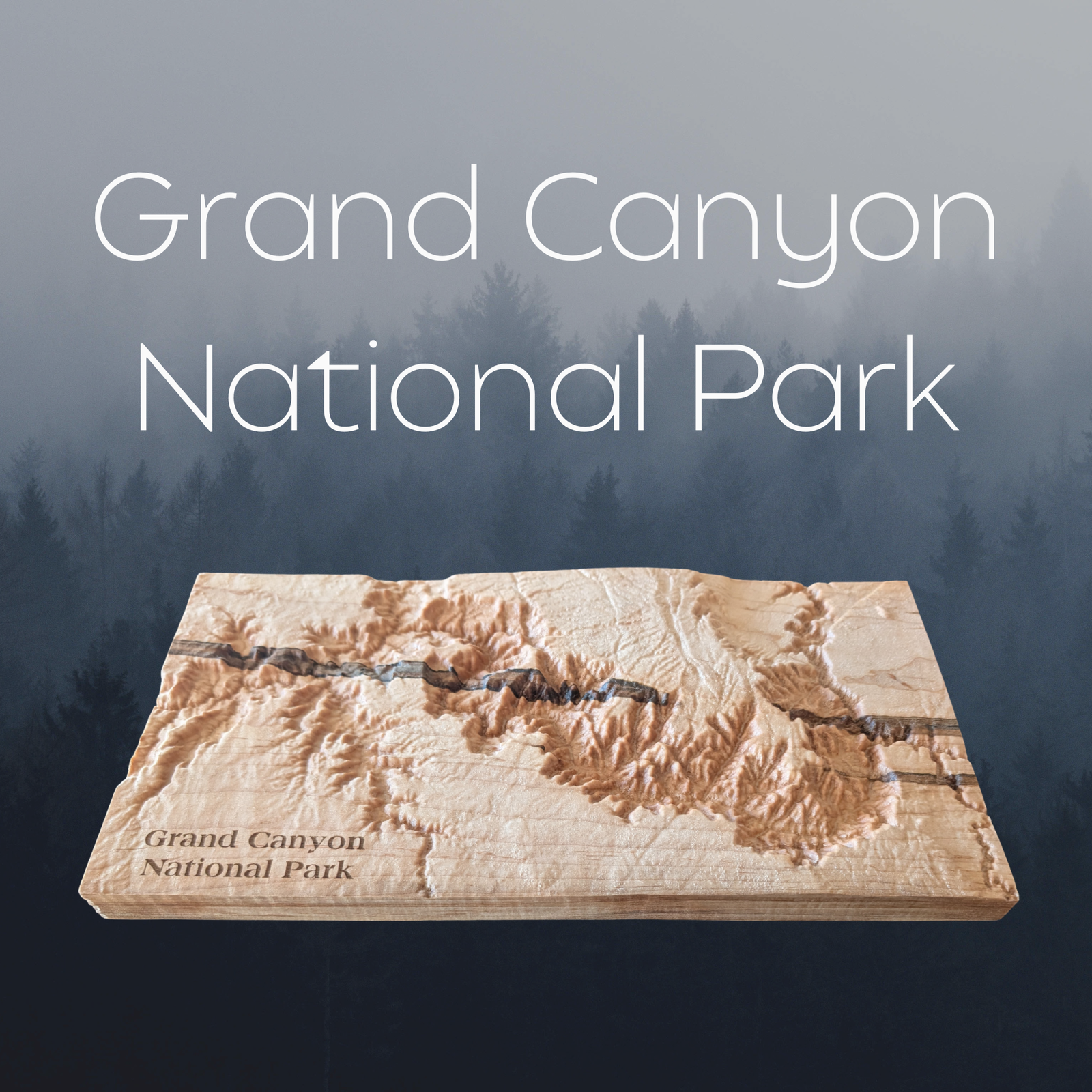 Grand Canyon National Park - Topographic Map