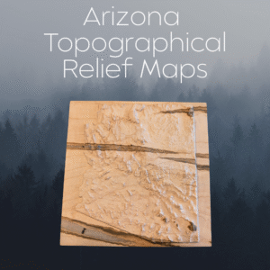 1 Arizona 3D Topographic Relief Map